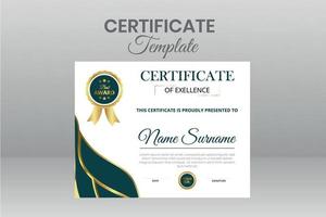 Modern Certificate Template vector