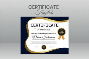 Modern Certificate Template vector