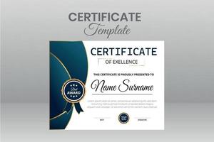 Modern Certificate Template vector