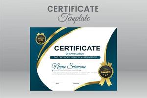 Modern Certificate Template vector