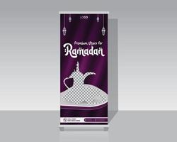Food Roll Up Banner vector