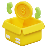 cash flow 3d render icon illustration png