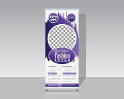 Shopping Roll Up Banner vector