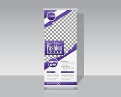 Shopping Roll Up Banner vector