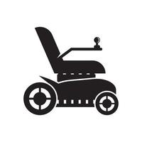 Simple wheelchair symbol icon,illustration design template. vector