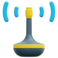 antenna 3d render icon illustration png