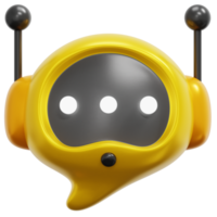 ilustração de ícone de renderização 3d de mensagem png