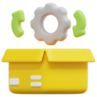 product management 3d render icon illustration png