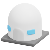 dome 3d render icon illustration png