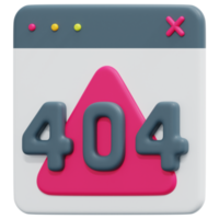 error 3d render icon illustration png