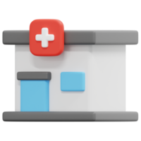 Klinik 3d machen Symbol Illustration png