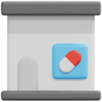 pharmacy 3d render icon illustration png