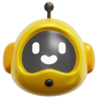 bot 3d render icon illustration png