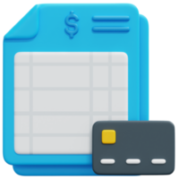 expenses 3d render icon illustration png