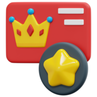 loyalty card 3d render icon illustration png