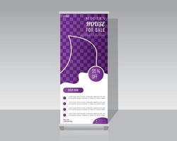 Real Estate Roll Up Banner vector