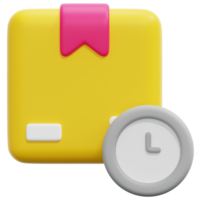 time 3d render icon illustration png