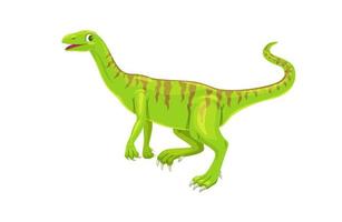 dibujos animados elafrosaurio dinosaurio personaje, vector