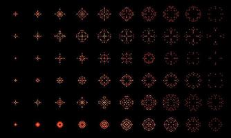 Pixel explosion and burst animation, 8 bit boom vector