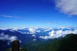 Landscape of Mountain range from Silk Route Sikkim photo