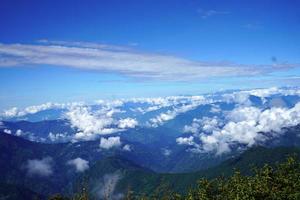 Blue Sky and White Cloud Background photo