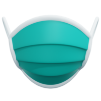 medical mask 3d render icon illustration png