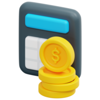 accounts 3d render icon illustration png