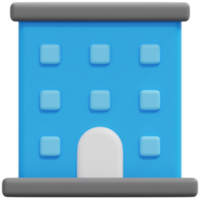 apartment 3d render icon illustration png