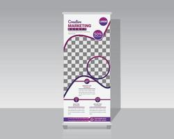 Business or Corporate Marketing Roll Up Banner vector