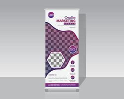 Business or Corporate Marketing Roll Up Banner vector