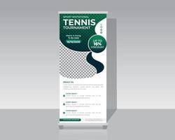 Sports Roll Up Banner vector