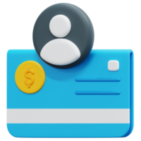 bank account 3d render icon illustration png