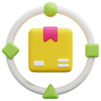 lieferkette 3d-render-symbol-illustration png