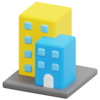 condominium 3d geven icoon illustratie png