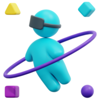 space 3d render icon illustration png