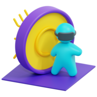 ciberespacio 3d hacer icono ilustración png