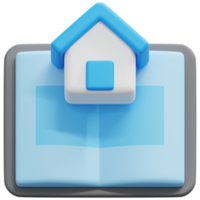 architecture 3d render icon illustration png