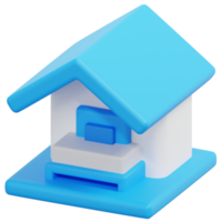 accommodation 3d render icon illustration png