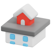 penthouse 3d render icon illustration png