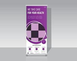 Medical Or Healthcare Roll Up Banner vector