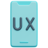 ux 3d render icon illustration png