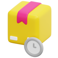 time 3d render icon illustration png