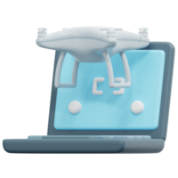 ilustração de ícone de renderização 3d do laptop png