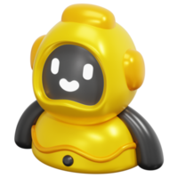 robot 3d geven icoon illustratie png