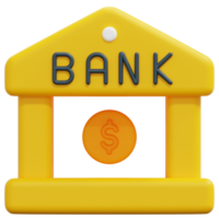 bancario 3d hacer icono ilustración png