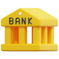 banco 3d hacer icono ilustración png