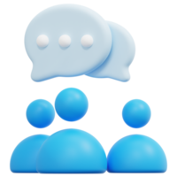 chat 3d-render-symbol-illustration png