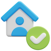 tenant 3d render icon illustration png