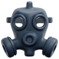 gas mask 3d render icon illustration png