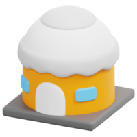 yurt 3d render icon illustration png